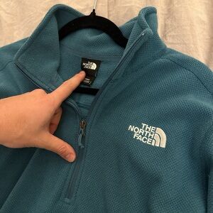 The North Face Teal Quarter-Zip Pullover